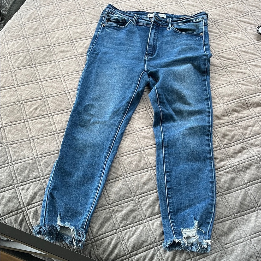 KanCan Distressed Blue Skinny Jeans